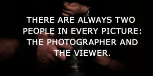 the photographer and the viewer