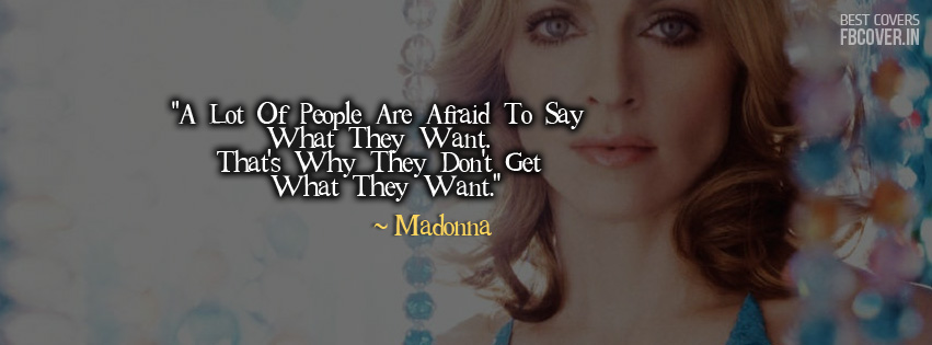 madonna quotes best fb cover